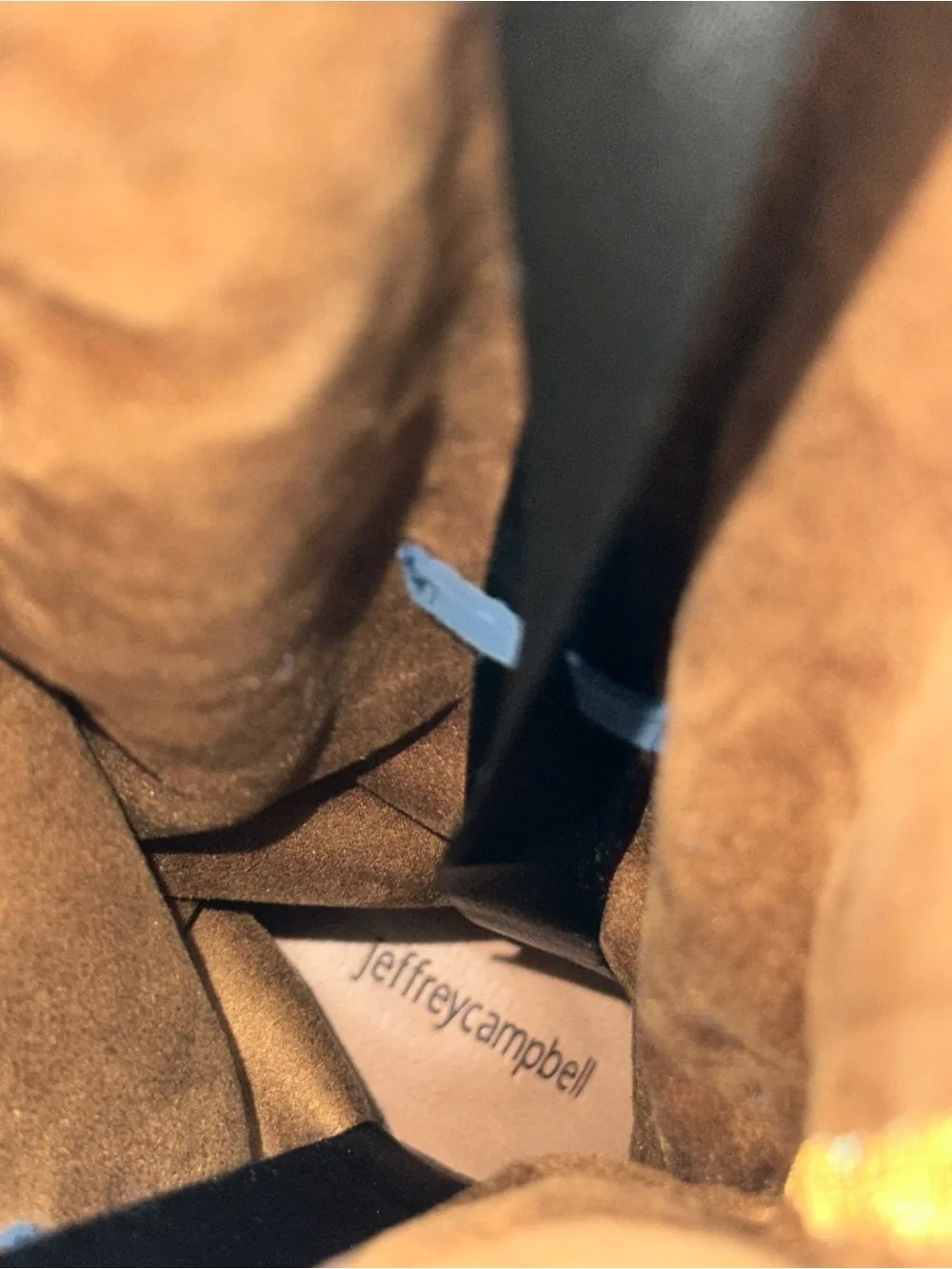 Jeffrey Campbell Ryding Over The Knee Boot In Navy Suede